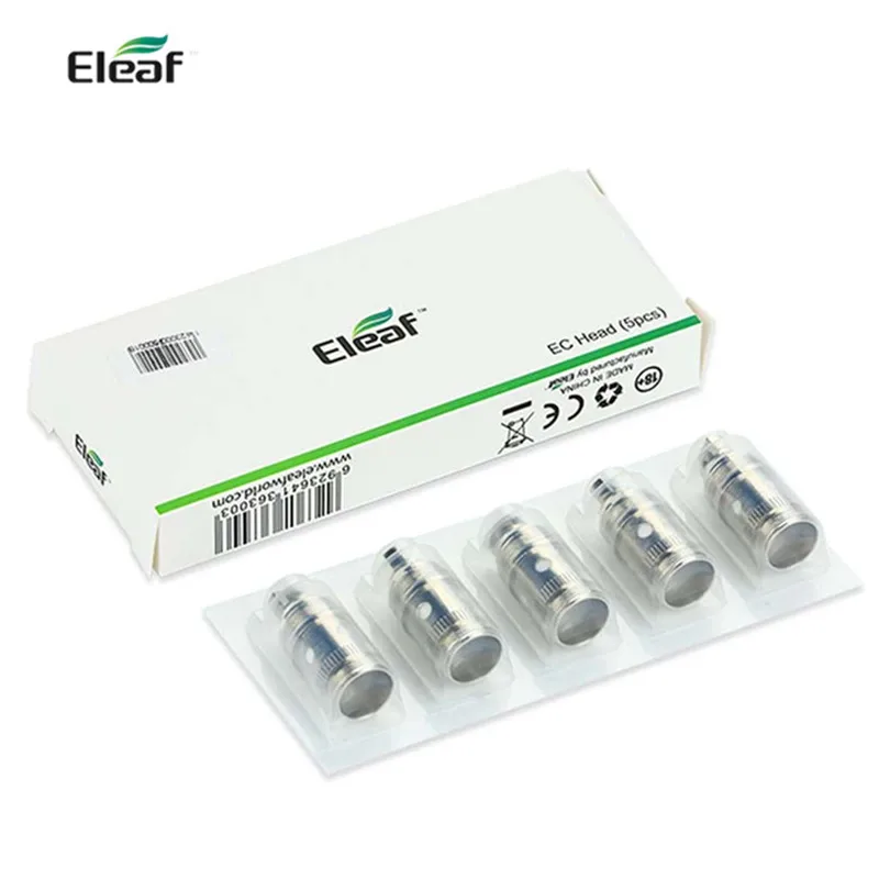 

Original Eleaf iJust 2 EC Coil for iJust 2/Melo/Melo 2/Melo 3/Melo 3 Mini/Lemo 3-0.3ohm/0.5ohm Head Atomizer coil 5pcs Free Ship
