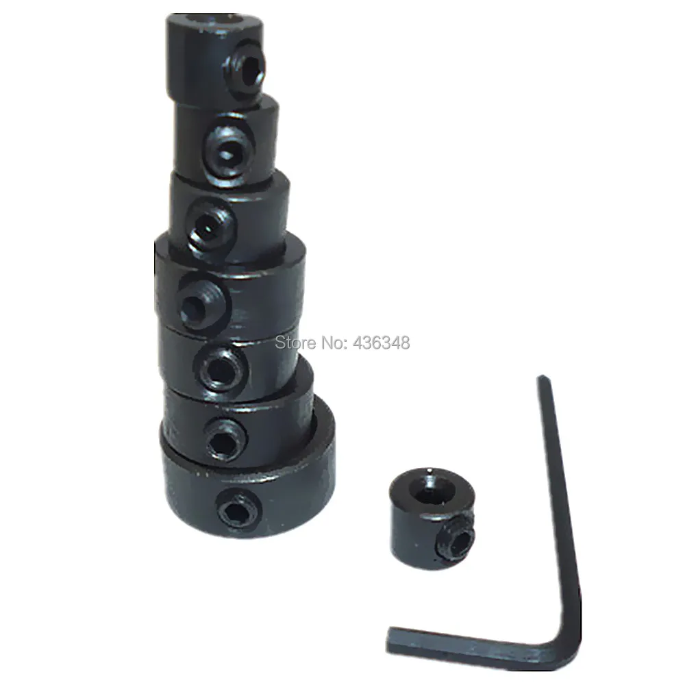 Woodworking Drill Bit 8Pcs Depth Stop Collars Ring Positioner