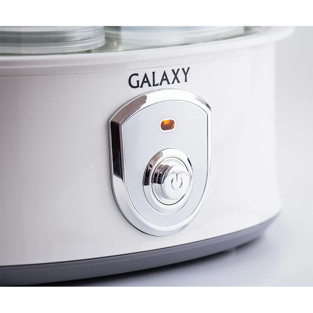 Йогуртница Galaxy GL 2690 (Мощность 20 Вт, 7 стеклянных стаканов по 200 мл с крышками, индикатор работы)
