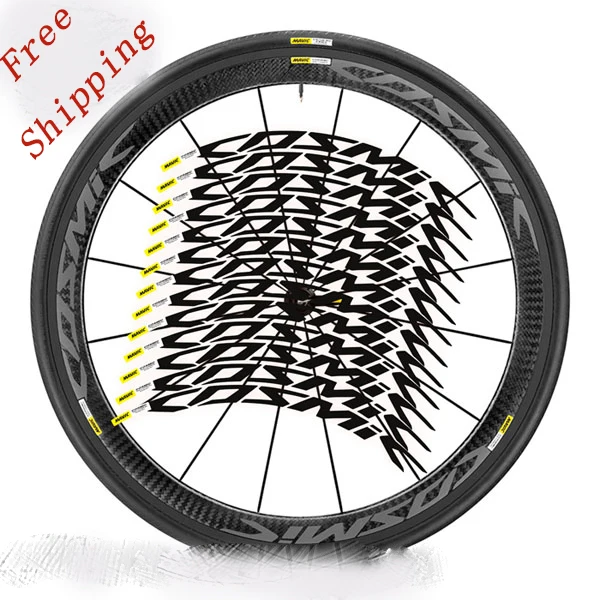 

2017 Road bike bicycle two wheels set rim stickers for mavic cosmic EXALITH ULTIMATE SLE 40mm 40C 50mm rim decals free shipping