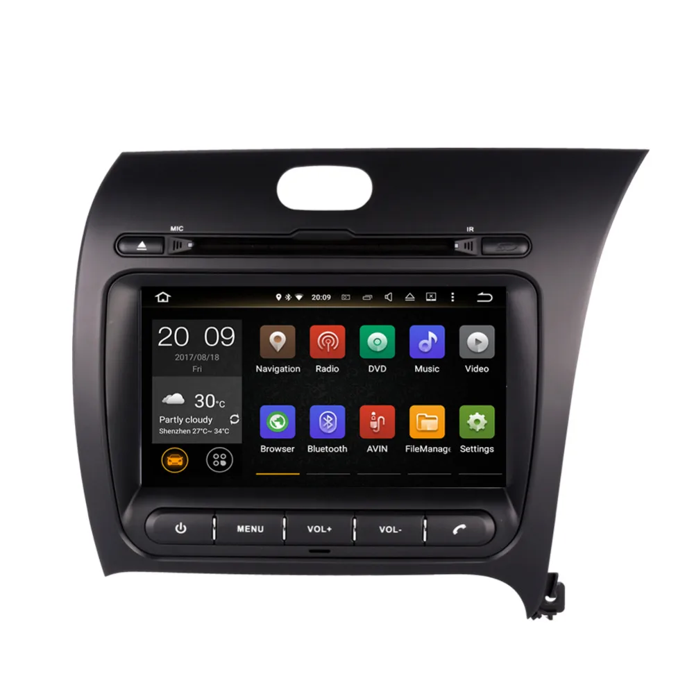Excellent 8 Inch Android 8.0 Octa Core 4GB RAM Car CD DVD Multimedia Player For Kia Cerato K3 Forte 2013- Right Hand Driving Radio Stereo 3