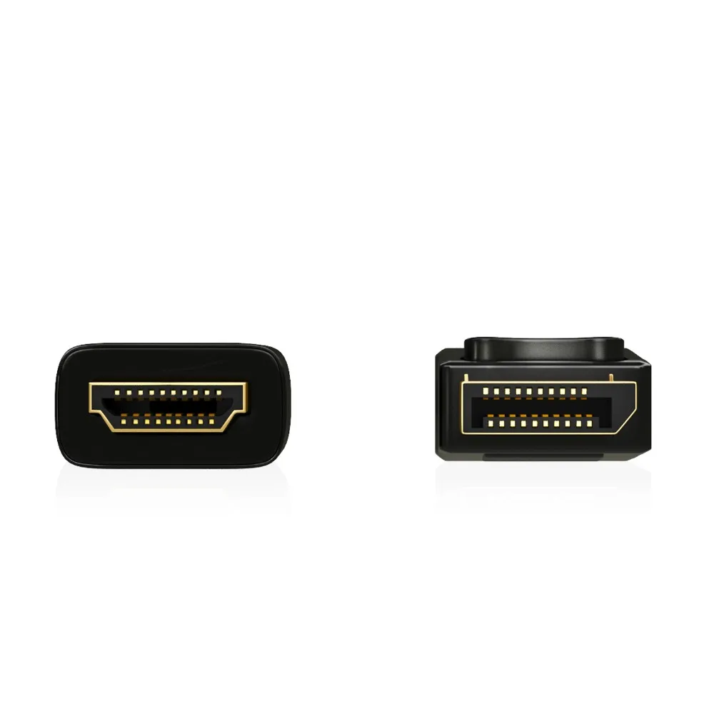 Samzhe displayport إلى hdmi تحويل كابل 1080 وعاء hd dp ذكر ل hdmi adpater كابل تحويل 1.8/3 متر لل كمبيوتر محمول العارض
