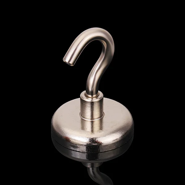

2015 New Real Neodymium Magnets Iman 2 Pcs/lot _ N35 36x46mm Hook Pot Magnet Strong Neodymium Salvage Tool