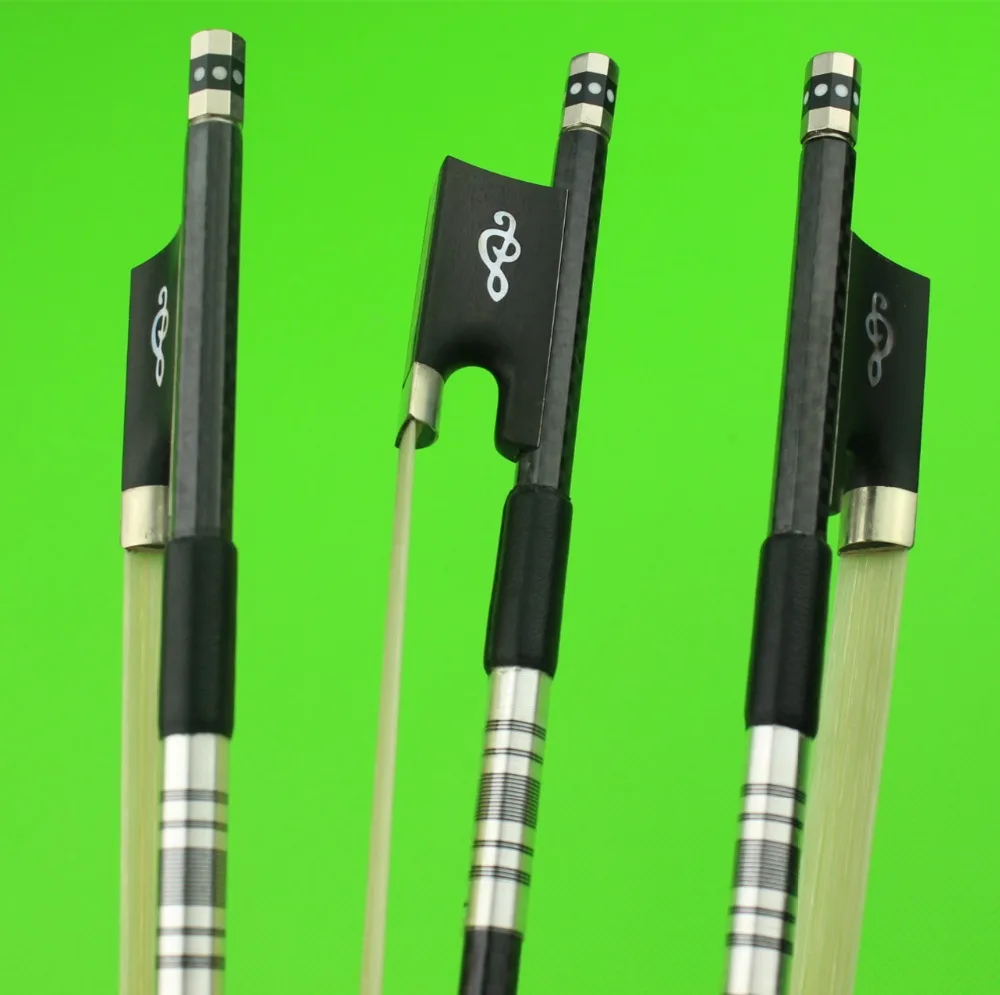 8pcs New PRO Carbon fiber violin bows 4/4 full size with grillwork