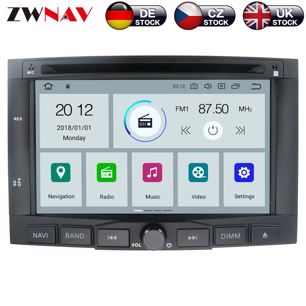 Zwnav Android 9,0 4 + 32 GB Автомобильный dvd-плеер для peugeot 3008 для peugeot 5008 2009-2011 радио Ibiza gps навигация зеркальное соединение