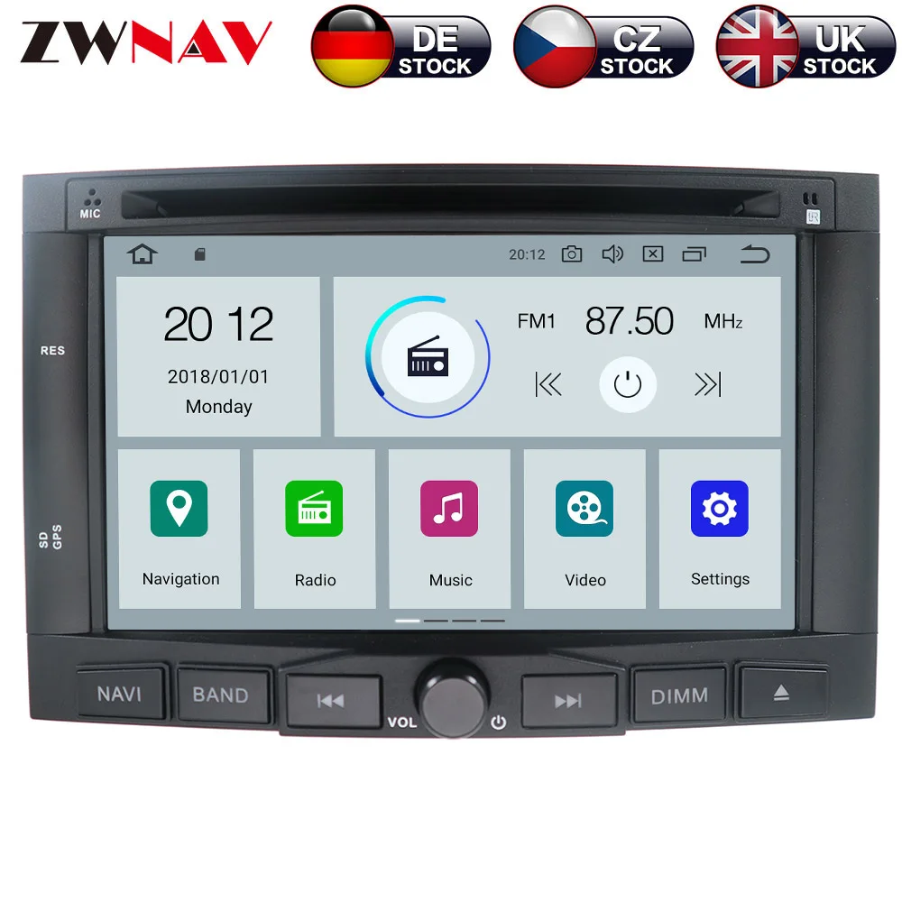 

ZWNAV Android 9.0 4+32GB Car DVD Player for PEUGEOT 3008 For Peugeot 5008 2009-2011 Radio Ibiza GPS Navigation Mirroring link
