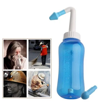 

Nose Wash System Sinus & Allergies Relief Nasal Pressure Rinse Adults Children Avoid Allergic Rhinitis Neti Pot 300ML