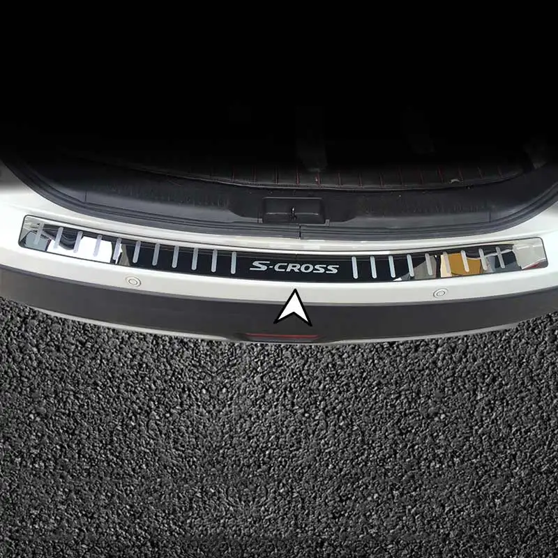 

FIT FOR SUZUKI SX4 S-CROSS CROSSOVER 2014-2016 STAINLESS REAR TAILGATE DOOR SILL THRESHOLD TRIM COVER CAR STYLING