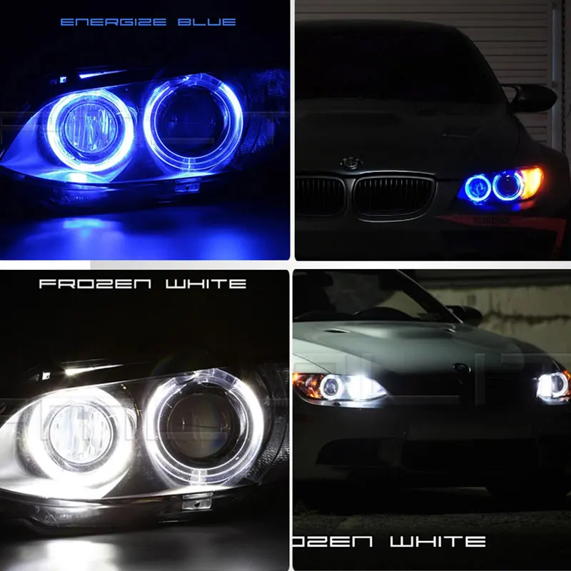 2x Canbus светодиодный Ангельские глазки светильник мощностью 10 Вт, 20 Вт, 30 Вт, 60 Вт H8 светодиодный HID лампы для BMW E60 E61 E63 E64 E70 X5 E71 X6 E82 E87 E89 Z4 E90 E91 E92