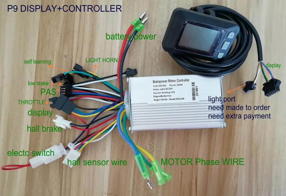 Дисплей и контроллер 24v36v48v60v250w350w для электрического велосипеда MTB складной велосипед Скутер трехколесный инструмент и панель управления