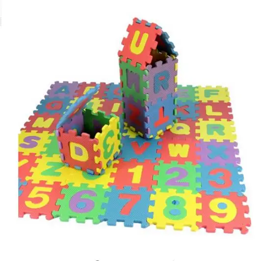 1 Набор DIY Eva коврик в виде часов Алфавит буквы цифры головоломка обучения малышей шнуровка обувь головоломка игрушки Дети интеллект
