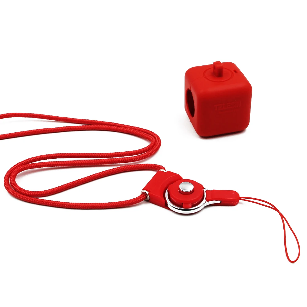 Силиконовый Корпус рамка защитный чехол протектор Резина для Polaroid Cube+/Cube plus чехол со шнурок для ожерелья