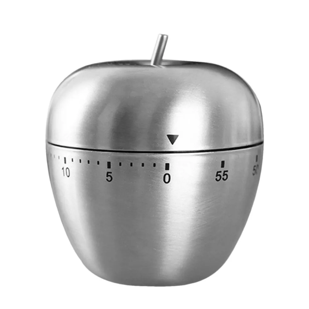 Stainless Steel Cooking Tool Mechanical Egg Kitchen Cooking Timer Apple
