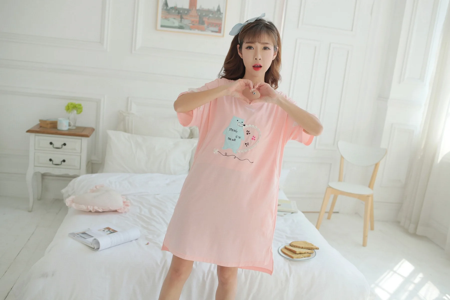 Dollplus/для беременных пижамы Грудное вскармливание ночное белье для Пижама для беременных ночная рубашка для беременных женская пижама