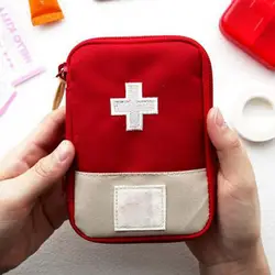 Портативный Открытый Дорожный аптечка Бытовая медицинская сумка для хранения маленькая медицинская коробка аварийный выживания Pill Case