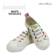 SENTCHARM 12 шт./лот Детские Легкие шнурки без галстука эластичные силиконовые плоские шнурки для обуви набор для детей