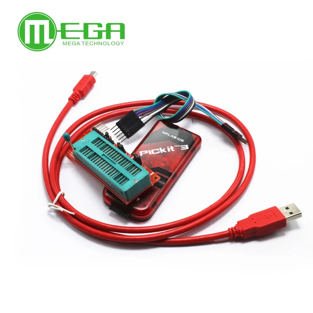 Free Shipping PICKIT3 Programmer PIC ICD2 PICKit 2 PICKIT 3 Programming Adapter Universal Programmer Seat