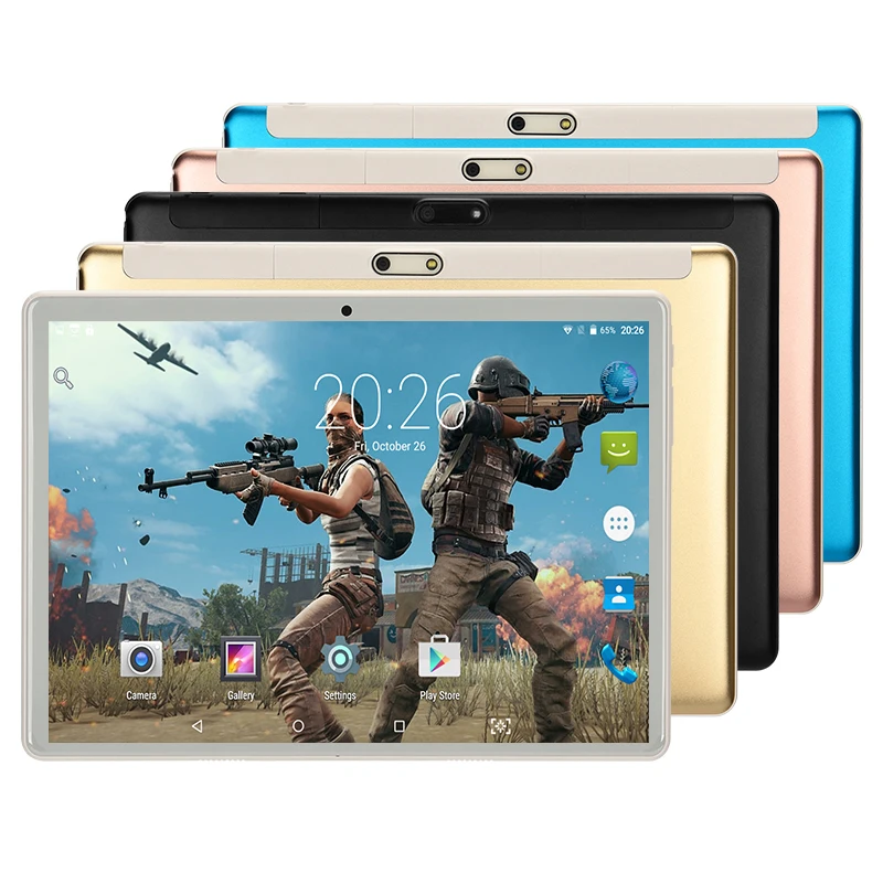 10 Inch Tablet 4GB RAM 32GB Disk Android 7.0 Nougat New 2018 Model WiFi Bluetooth IPS Screen Octa Core 2+5 MP Camera Computer PC