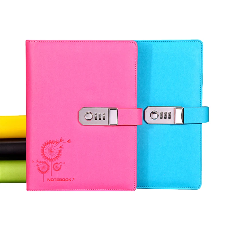 

New notebook paper 100 sheets Personal Diary with Lock code Business Notepad Stationery Customized office school supplies gift