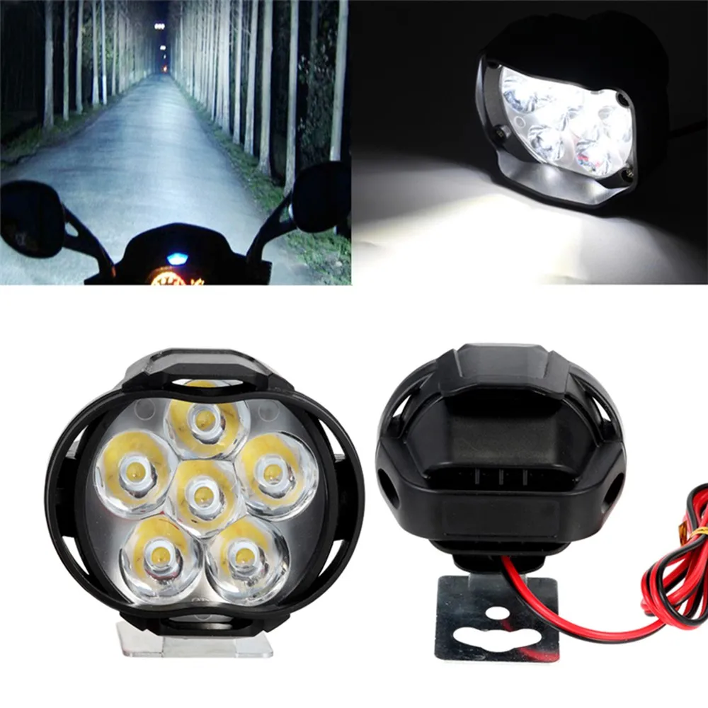

2PC L3C 600LM 6W Convex Chip LED Kit Bulb High Beam 6500K Lamp Bulbs 9-85V Heat Dissipation Function 50000 Hours