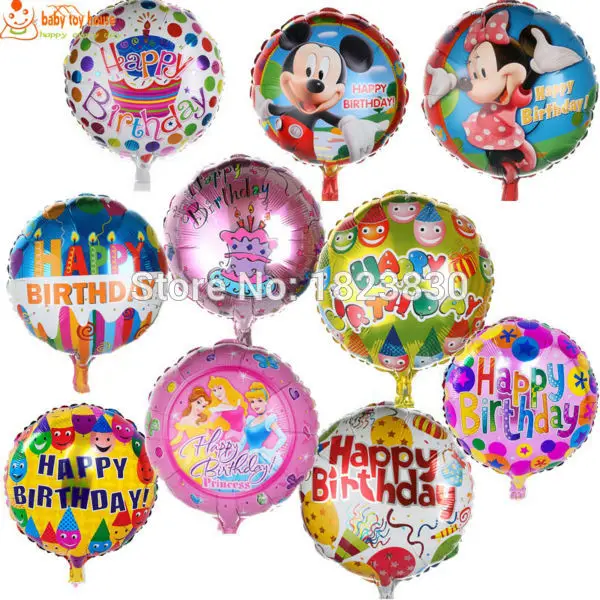 18inch Festa Minnie Mouse Red Party Balloons Happy Birthday