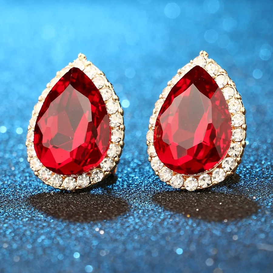 Женские вечерние комплекты ювелирных изделий колье и серьги золотистого цвета с