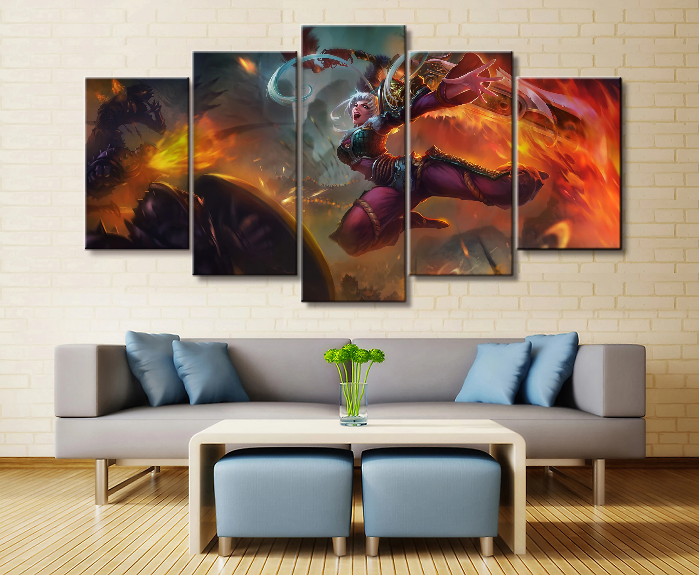 Home Decor Modular Picture Canvas Painting 3 Piece My Hero Academia Animation Poster Wall For Living Room Modern