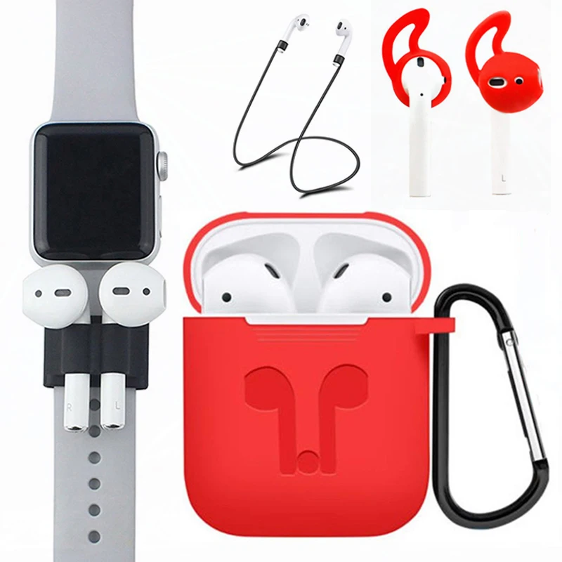 

Earphones Cover For Airpods2 Dust Guard With Key Ring Headphone Holder For Apple Airpods Color Case Cute Protective Cover Skin