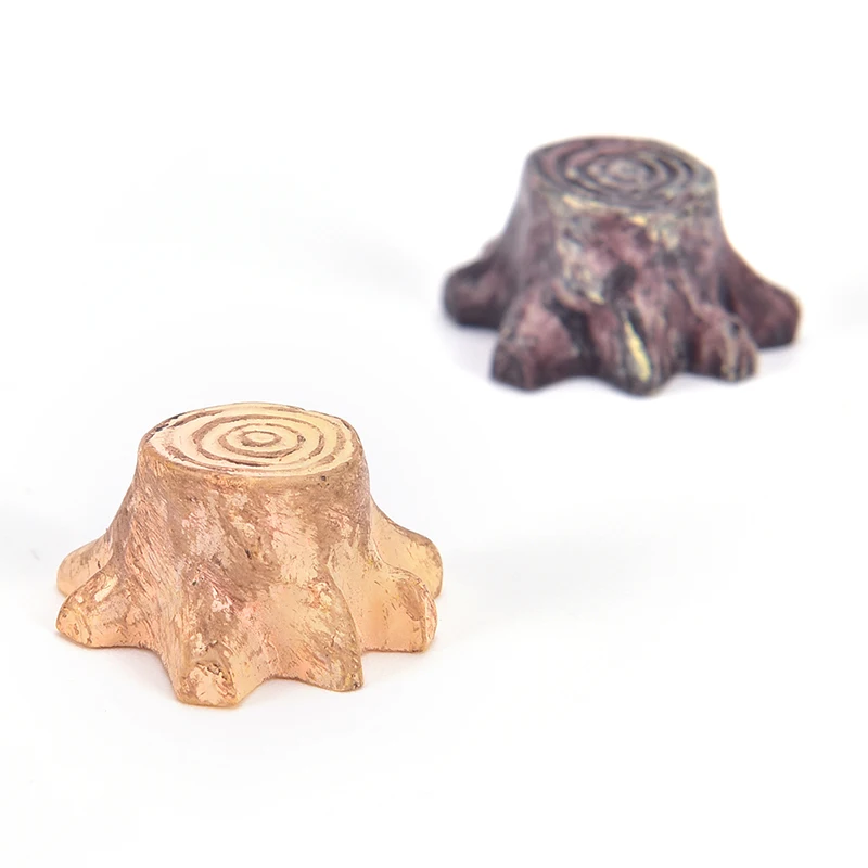 

Random Color 1pc Resin Crafts Miniature Tree Stump Bridge Craft For Garden Fairy Ornament Flower Pot Plant Decoration Stakes