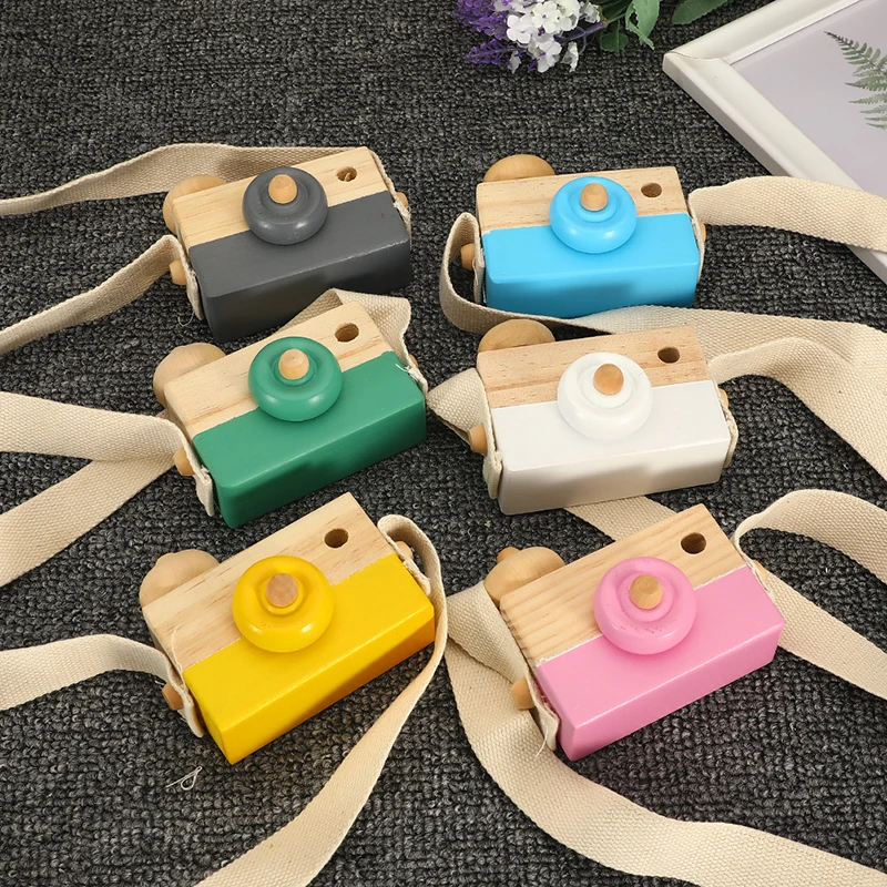 Cute Wooden Camera Baby Kids Hanging Camera Photography Prop Decoration Children Educational Toy Birthday Christmas Gifts Cute Wooden Camera Baby Kids Hanging Camera Photography Prop Decoration Children Educational Toy Birthday Christmas Gifts
