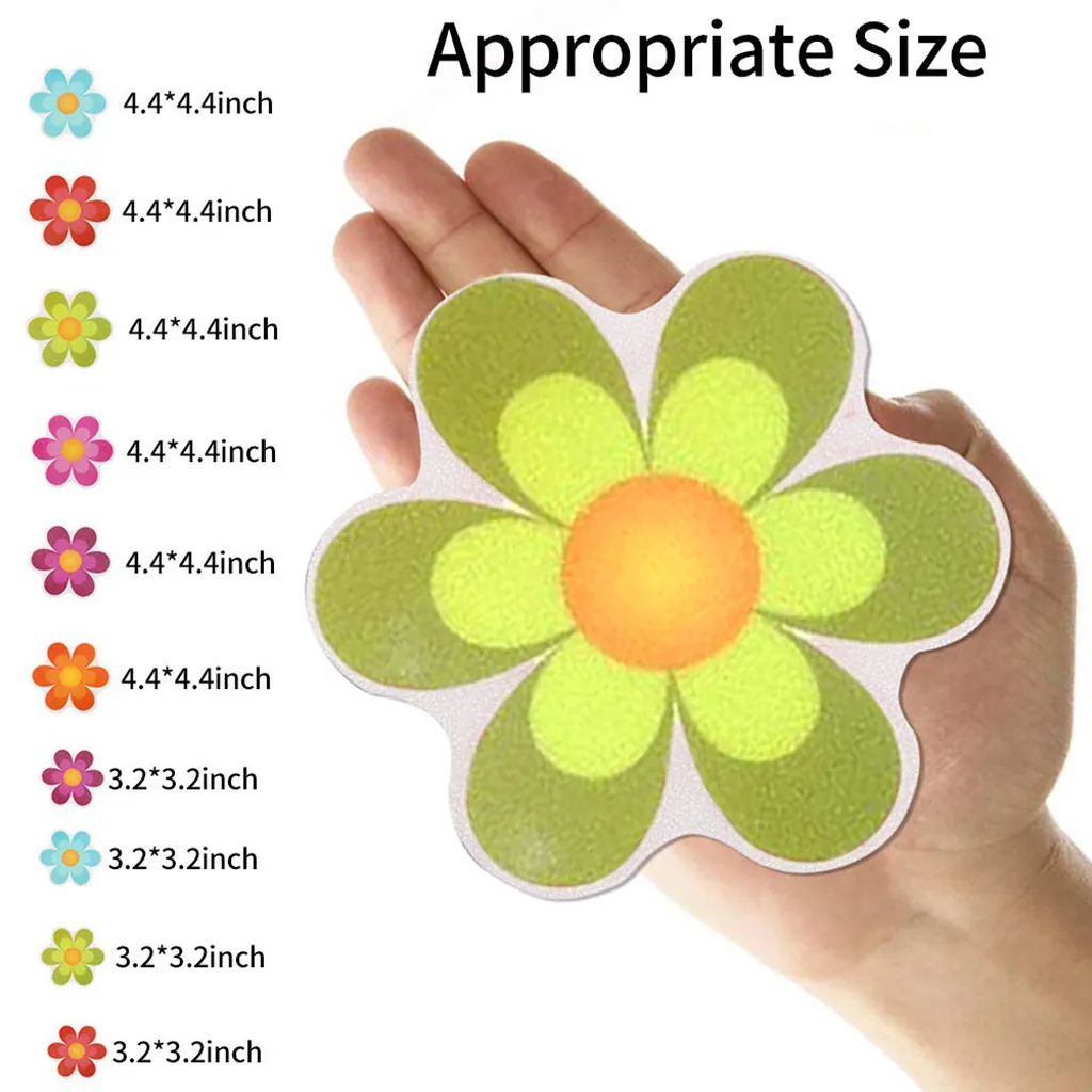 

10pcs/set Practical Non Slip Creative Fashion Snowflake Shape Anti-slip Bathtub Stickers Decals Bath Shower Treads Large 721