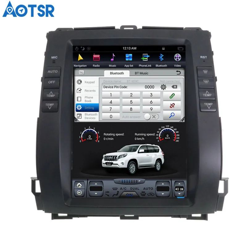 Perfect Aotsr Tesla style Car GPS Navigation For Toyota Land Cruiser Prado 2002-2008 stereo Head unit Satnav multimedia no DVD radio 6 Perfect Aotsr Tesla style Car GPS Navigation For Toyota Land Cruiser Prado 2002-2008 stereo Head unit Satnav multimedia no DVD radio 6