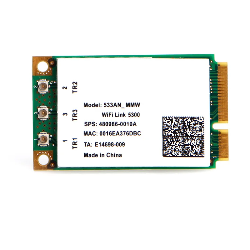 2,4 ГГц Wi-Fi 5300 533AN_MMW 5 ГГц 300 м/450 м Беспроводной мини PCI-E сетевая карта