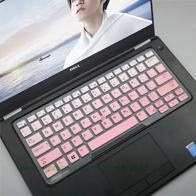 Для Dell Latitude E5450 E5470 7490 3340 E3340 E7450 5491 14 дюймов силиконовая клавиатура для ноутбука Обложка Защитная крышка - Цвет: Gradual pink