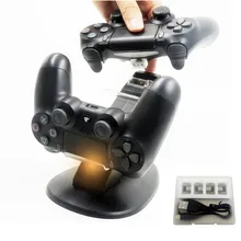 PS4 контроллер Зарядное устройство Подставка джойстик PS4 двойная зарядная станция для Игровые приставки 4 тонкий поляризационный фильтр Pro Dualshock4 аксессуары