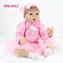 22-дюймовый Кукла Реборн Debbi в розовом ободочке Купить куклу reborn