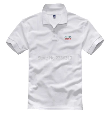 

summer men's short sleeve cisco polo shirts certification POLOs shirts