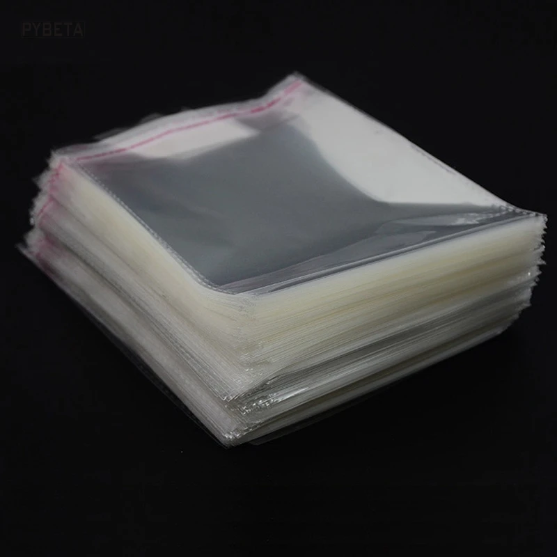 200pcs/lot 20*30cm (20*27cm+3cm) Clear Transparent OPP Self adhesive