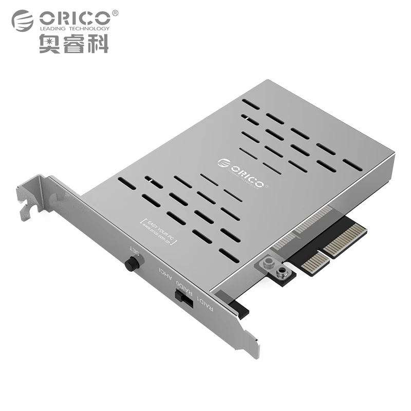 ORICO PRS2 Desktop Disk Array Card Riser PCI-E X4 M key M.2 SSD Stainless Steel High-speed Raid Hard Drive HDD Expansion Card цена ORICO PRS2 Desktop Disk Array Card Riser PCI-E X4 M key M.2 SSD Stainless Steel High-speed Raid Hard Drive HDD Expansion Card цены онлайн