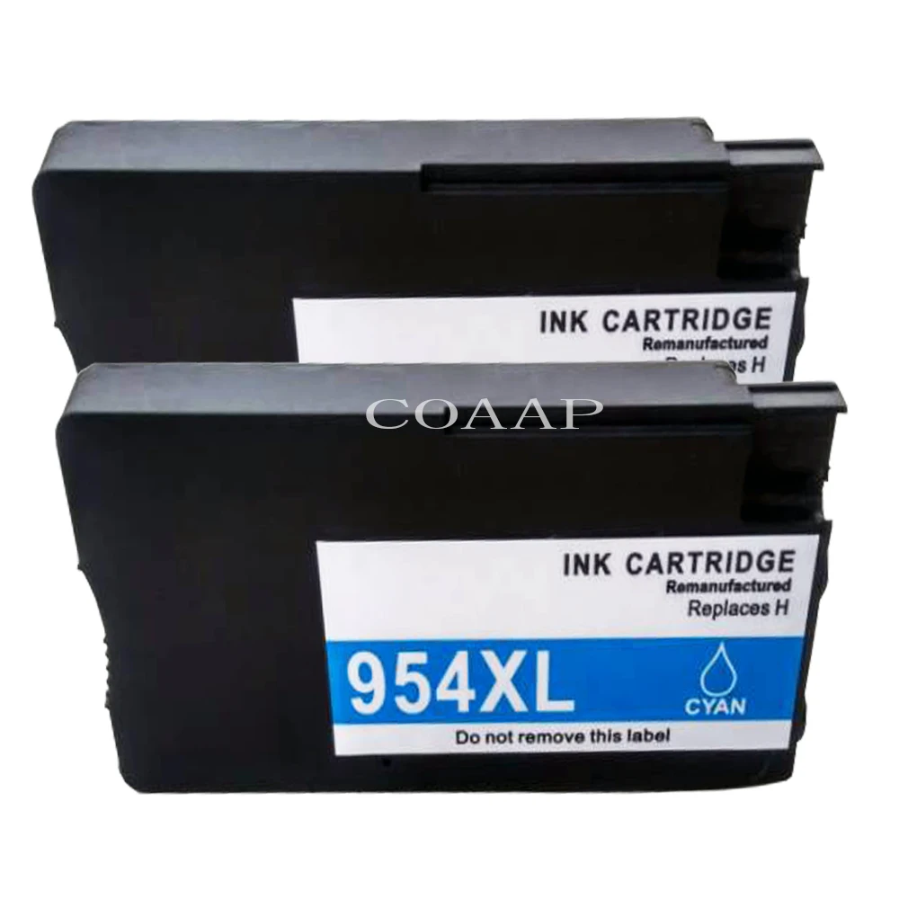 

2x Cyan Replacement hp954 ink cartridge for Compatible HP OfficeJet Pro 7740 8210 8710 8715 8716 8720 8725 8730 8740 All-in-One