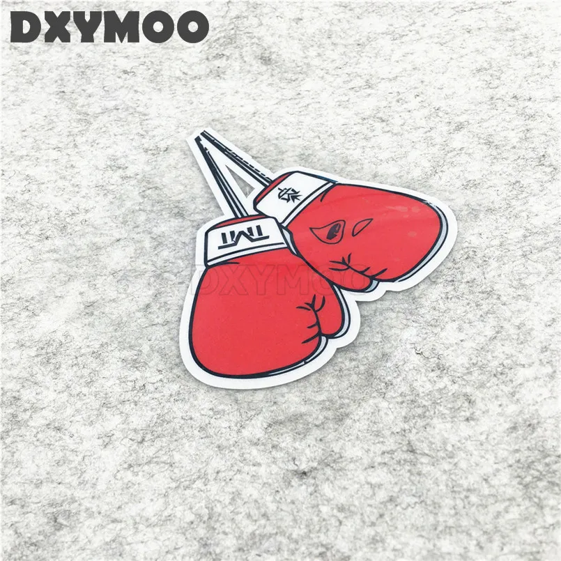 Sports Boxing Car Stickers Funny Creative Red Gloves Motorcycle Helmet Vinyl Decals 12x11cm | Автомобили и мотоциклы