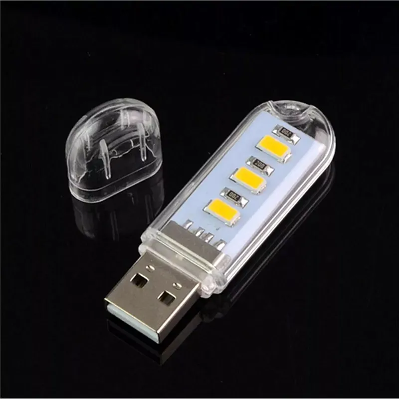 Мини USB светодиодная лампа портативный супер яркий книжный светильник 3