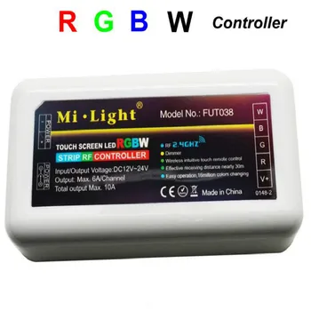 

4-Zone 2.4G RF Wireless FUT038 Mi.Light LED Remote Control WiFi Controller Compatible for 5050 3528 RGBW RGB Strip Light Dimmer