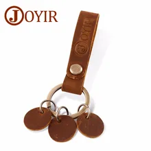 JOYIR натуральная кожа брелок для ключей модный брелок для ключей Автомобильный брелок винтажный универсальный инструмент брелок карманное кольцо Новое