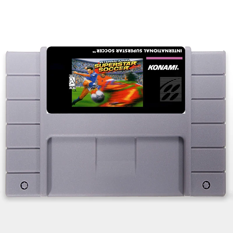 

International Super Star Soccer US Version 16 bit Big Gray 46 pins Game Card For NTSC Game Player