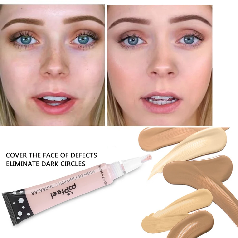 

Popfeel 3pcs/1set Full Cover Liquid Concealer Makeup Eye Dark Circles Cream Face Corrector Waterproof Make Up Base CosmeticTSLM1