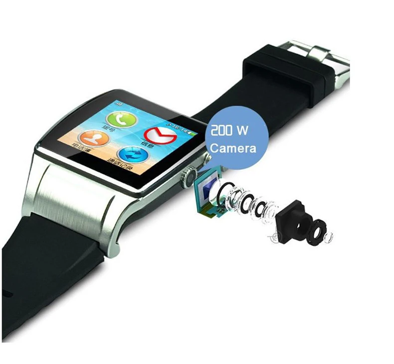 New Arrival Smart Watch Hi Watch 2 Support Pedometer SIM Camera Bluetooth Smartwatch for iPhone Android Smartphones