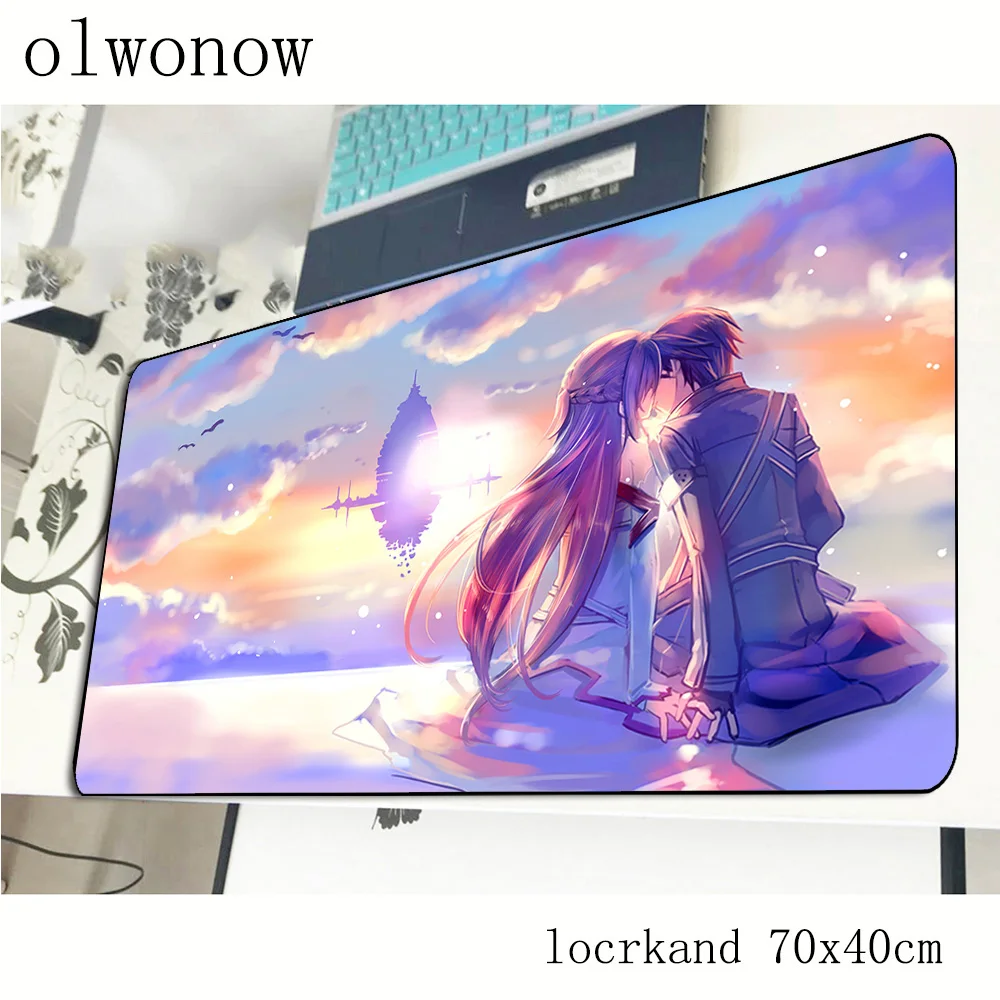

Sword Art Online mousepad 700x400x3mm Mass pattern gaming mouse pad gamer mat Popular computer desk padmouse keyboard play mats