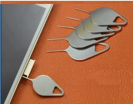 100 шт. лоток для sim карты открытый ключ извлечения iPhone 6 7 6s 8 Samsung galaxy S5 S6 S7 edge note 3 4 5