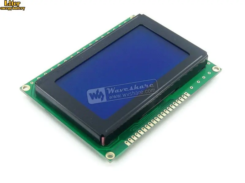 Графический матричный ЖК-дисплей 12864 LCM Module128 * 64 точек белый символ Синяя